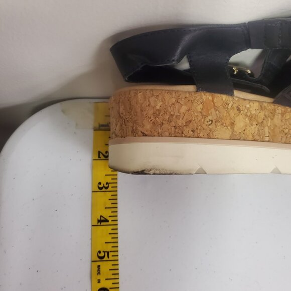 Dr Scholls Womens Only You Strappy Wedge Sandals Size 10 Black Comfort Summer - Picture 12 of 15